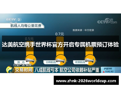 达美航空携手世界杯官方开启专属机票预订体验